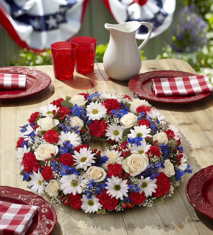 Red, White and Blue Centerpiece
