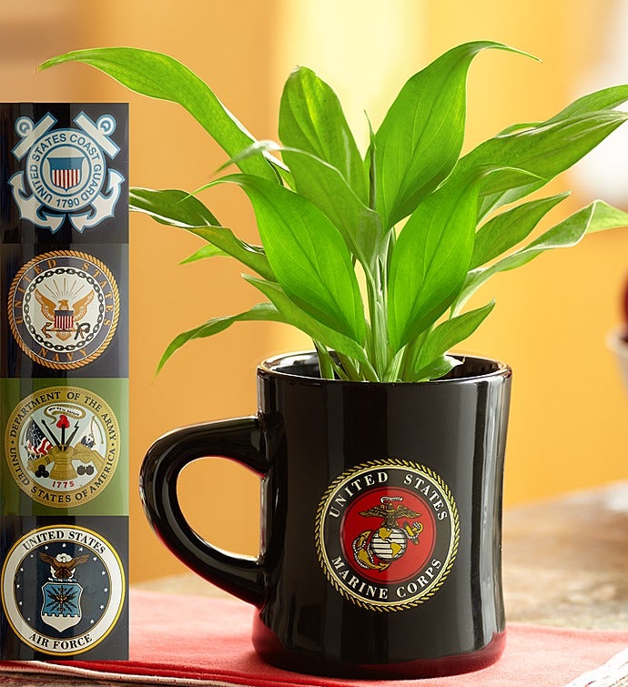 Armed Forces Mug with Peace Plant
