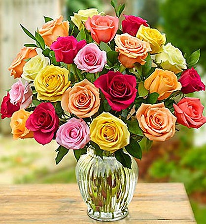 Two Dozen Assorted Roses