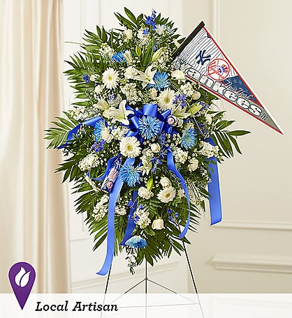 New York Yankees Funeral Standing Spray