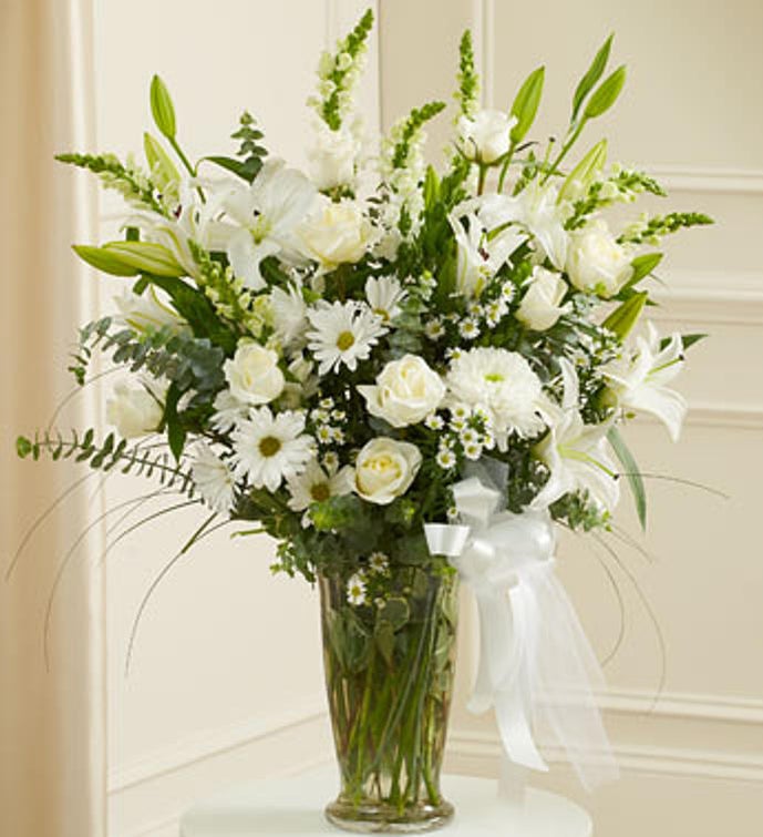 Beautiful Blessings Vase Arrangement White