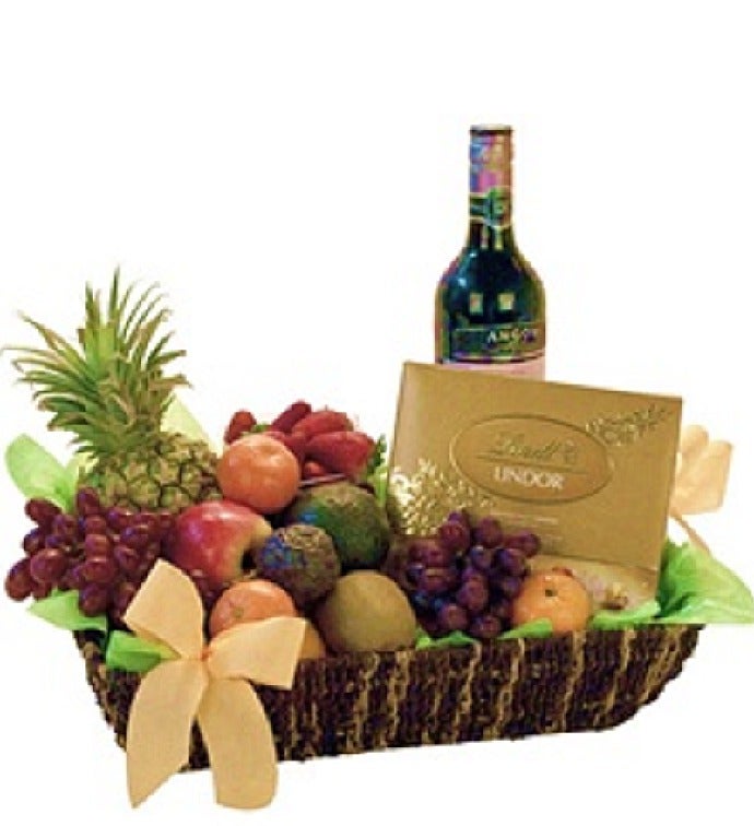 Fruit Wine and Chocolate Gift Tray