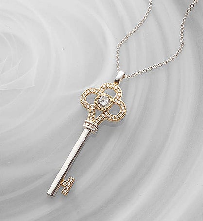 Crislu® Key Pendant
