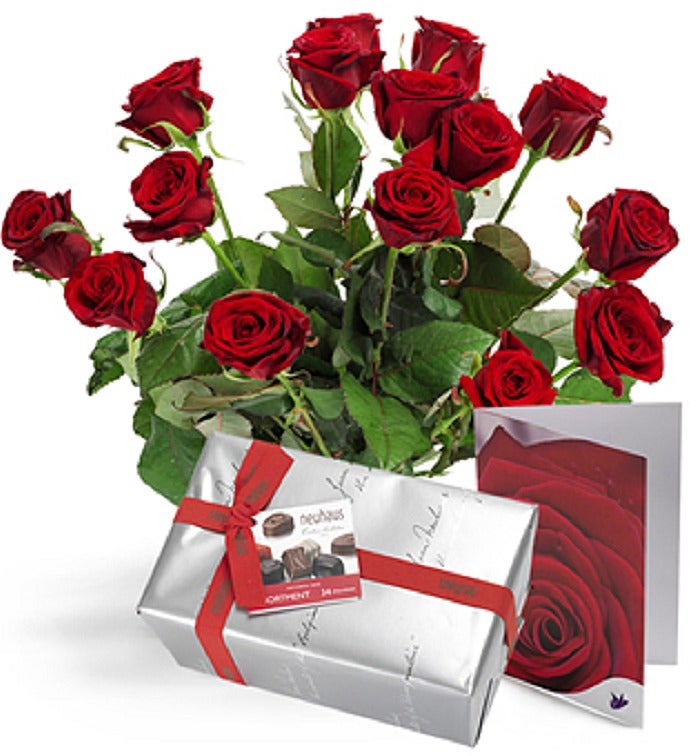 Red roses giftset