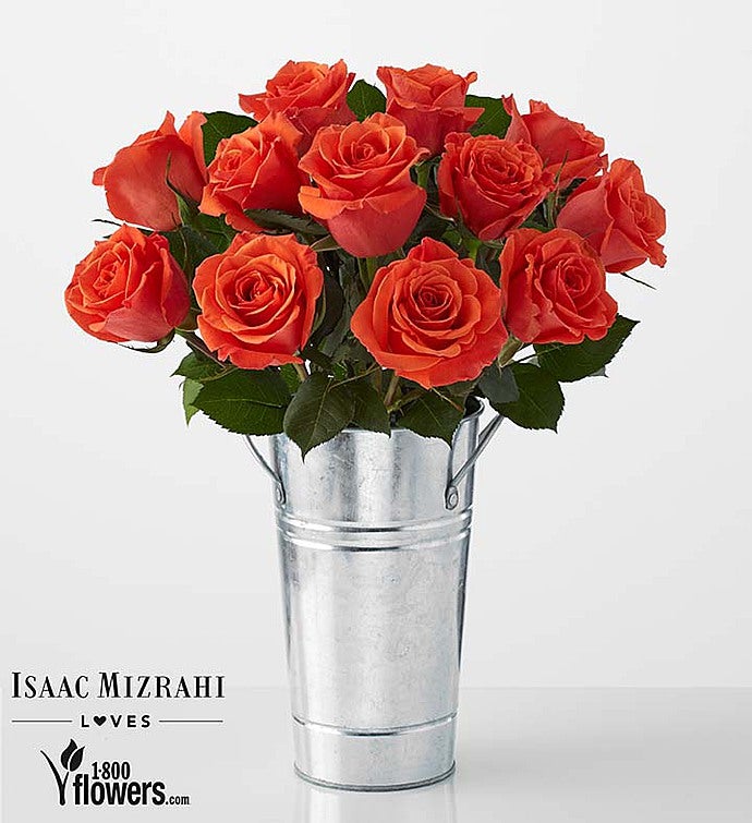 Darling   Orange Rose Bouquet by Isaac Mizrahi