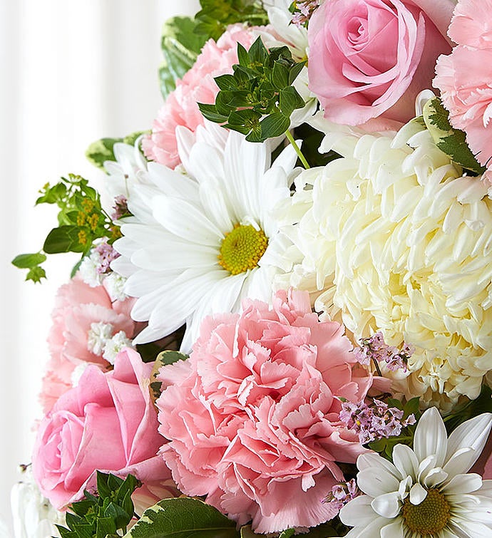 Serene Blessings™ Standing Wreath  Pink & White