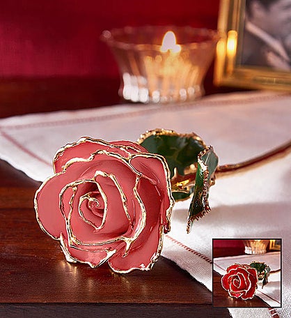 Enchanting 24K Gold Dipped Rose