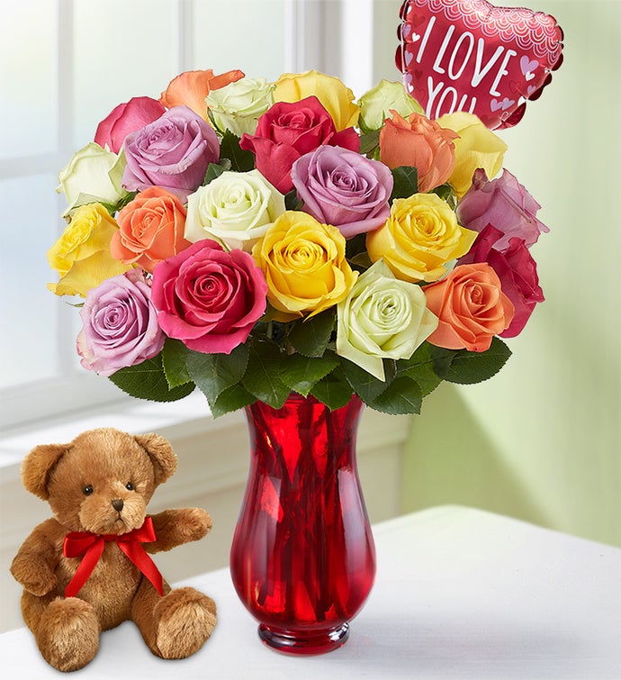 I Love You Assorted Roses