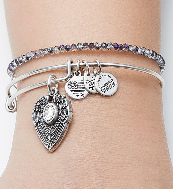 Alex and Ani Guardian Angel Bangle Set