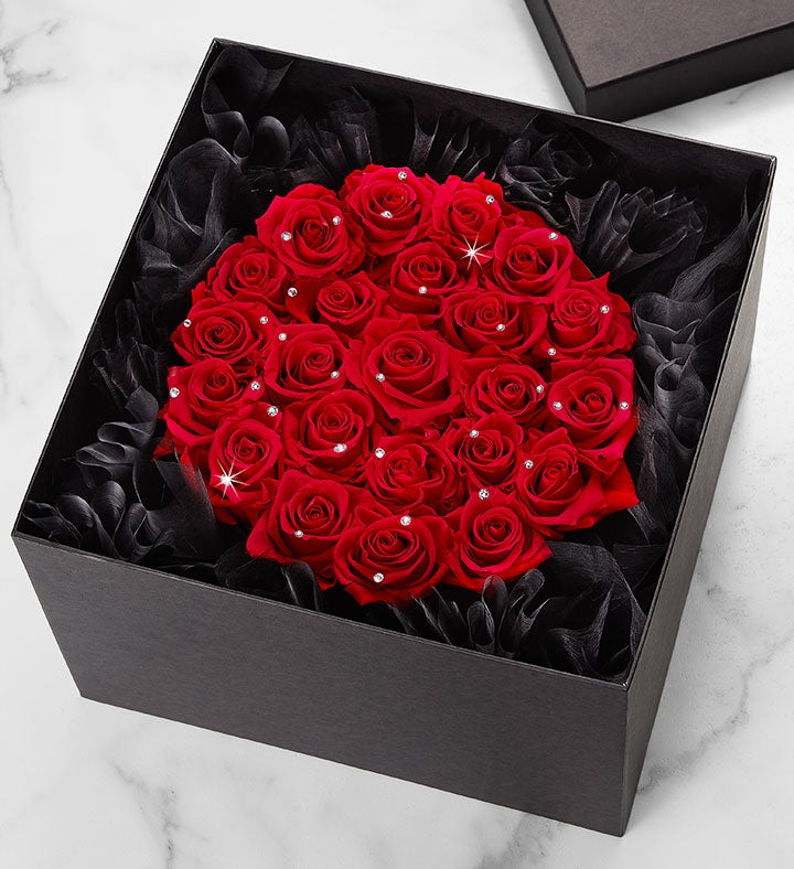 Magnificent Roses® Preserved Sparkle Red Roses