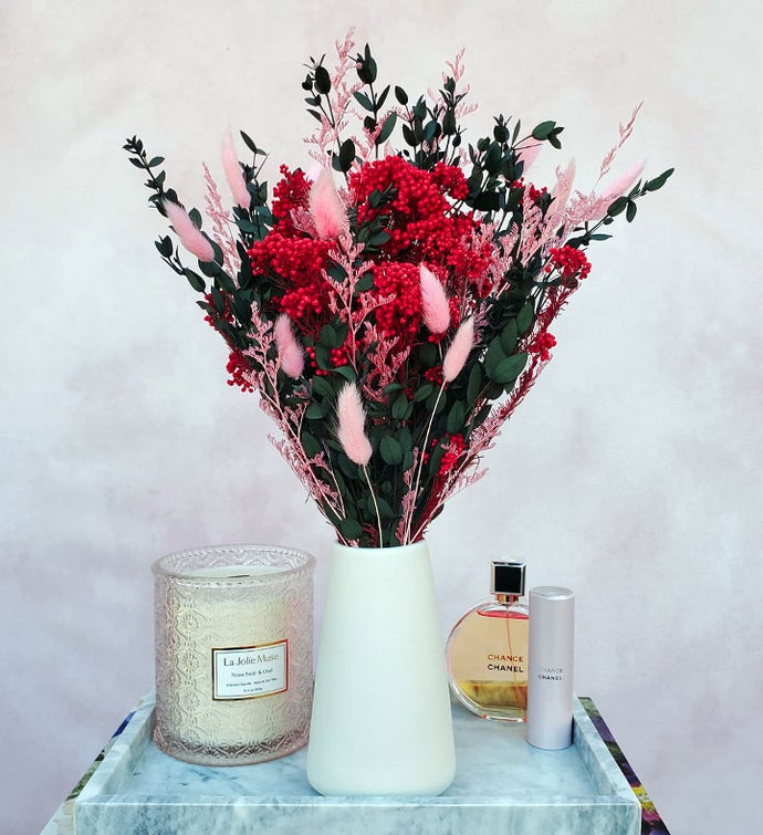 Valentine Kisses Dried Floral Bouquet