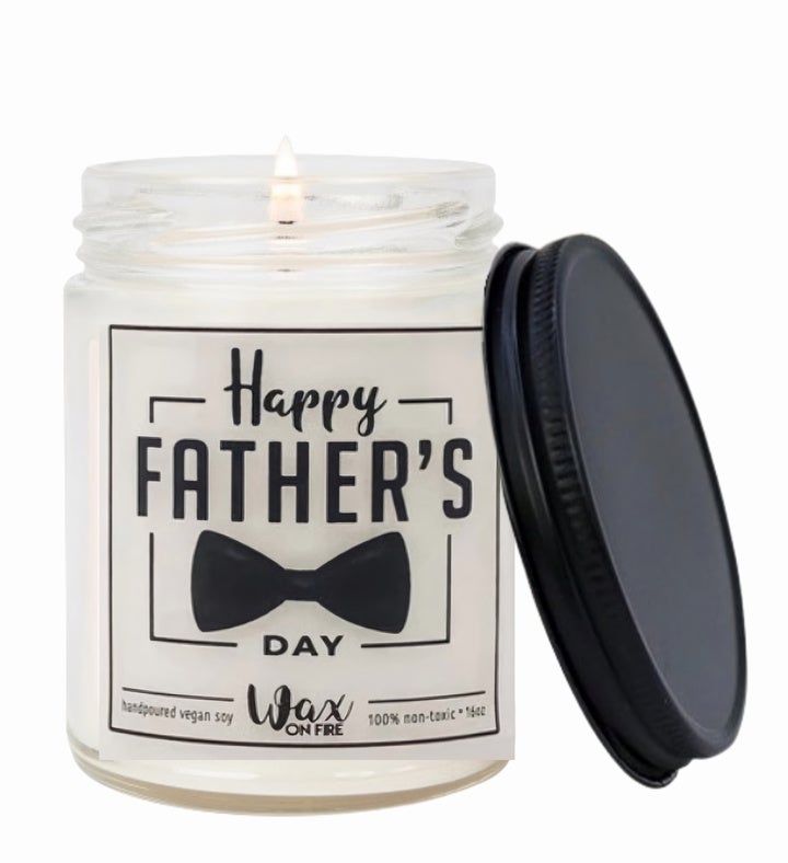 Fathers Day Vanilla Scented Candle Gift, 10oz