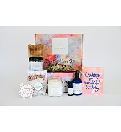 Signature Self Care Birthday Box, Lavender Candle