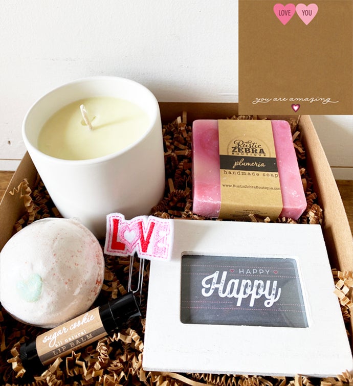 Love You Candy Heart Valentine Gift Box