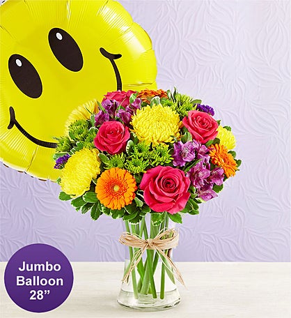 Fields of Europe® Celebration with Jumbo Smile Balloon