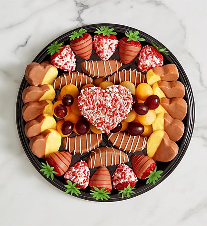 All Hearts Dipped Fruit Platter