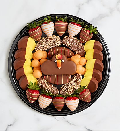 Thanksgiving Dipped Fruit Platter