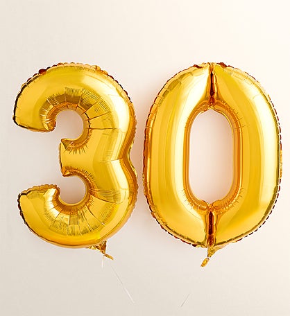 Number 30 Balloons