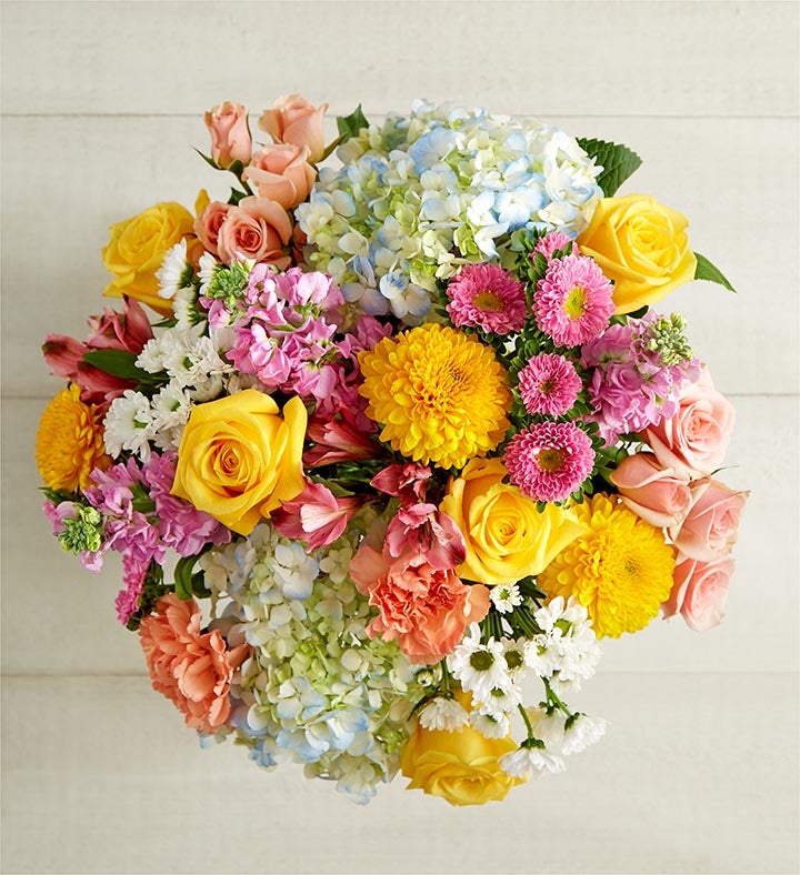Spring Sunshine Hydrangea Bouquet