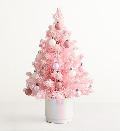Pink Frost Holiday Tree