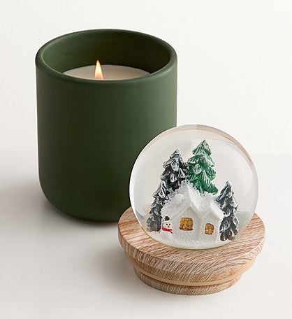 Winter Wonderland Snow Globe Candle