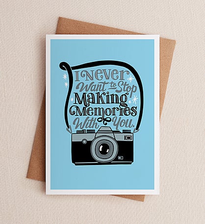Never Want To Stop Anniversary Greeting Card