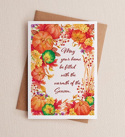 Warm Home Thanksgiving Greeting Card