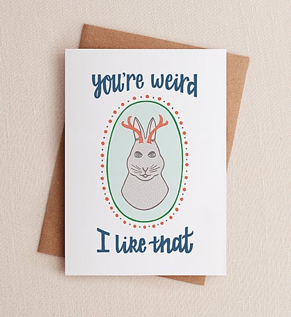 Jackalope Just Because Greeting Card