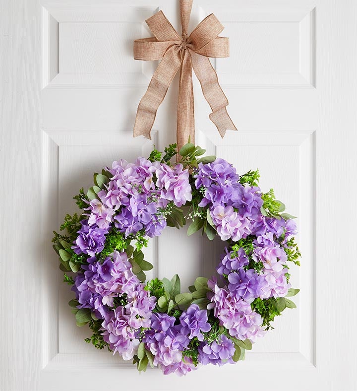 Spring Bliss Hydrangea Wreath  24”