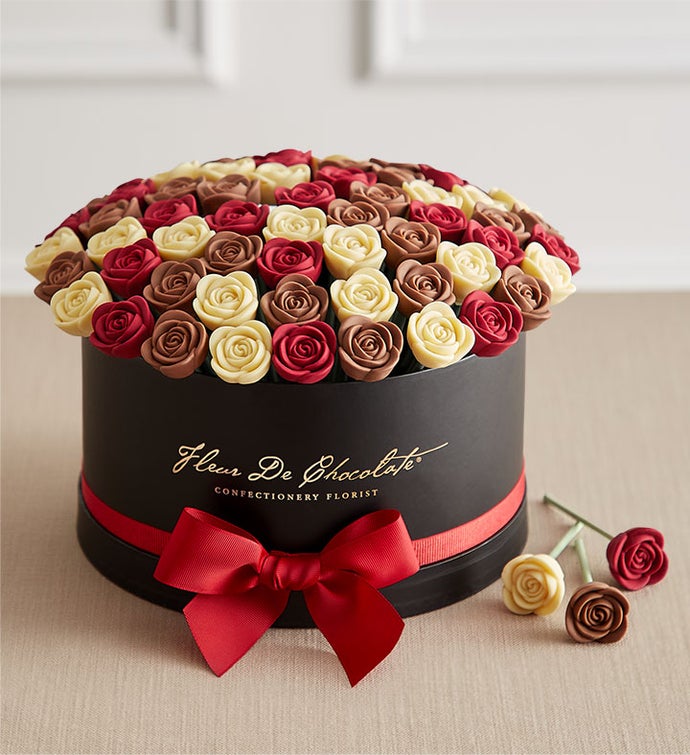 Fleur De Chocolate® Belgian Chocolate Roses – Love and Romance