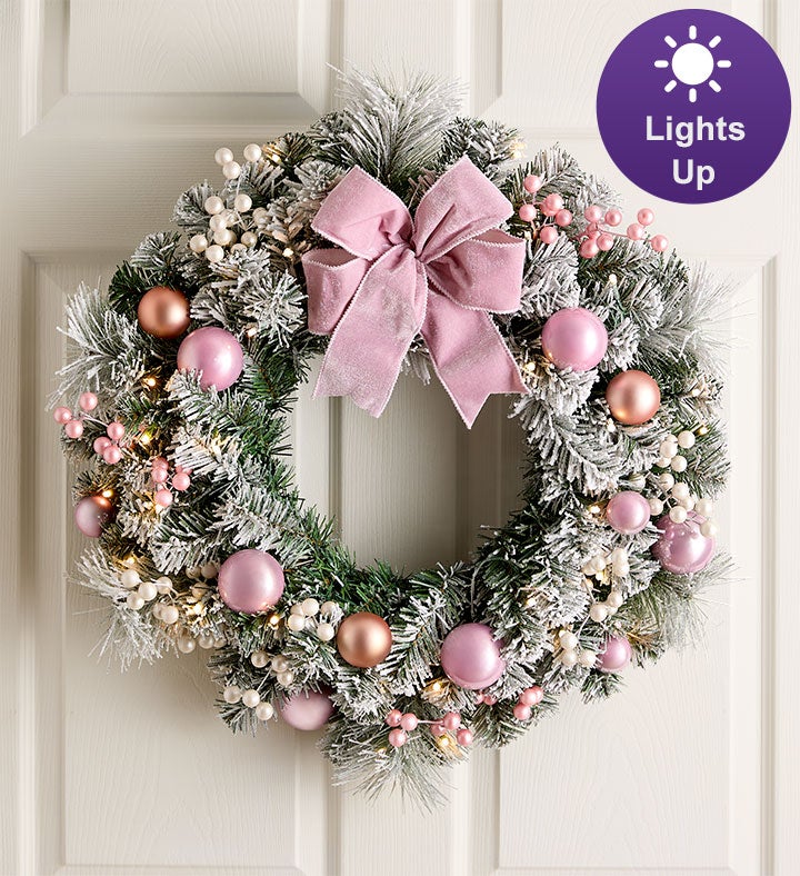 Glistening Blush Wreath