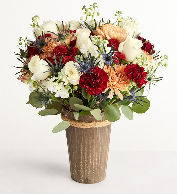 Crimson & Snowfall™ Bouquet