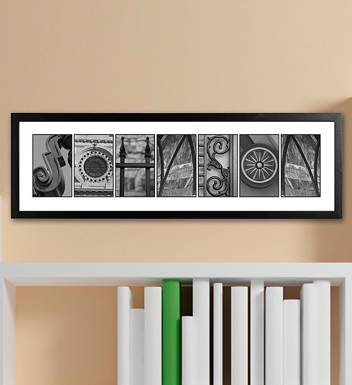 Personalized Architectural Name Print