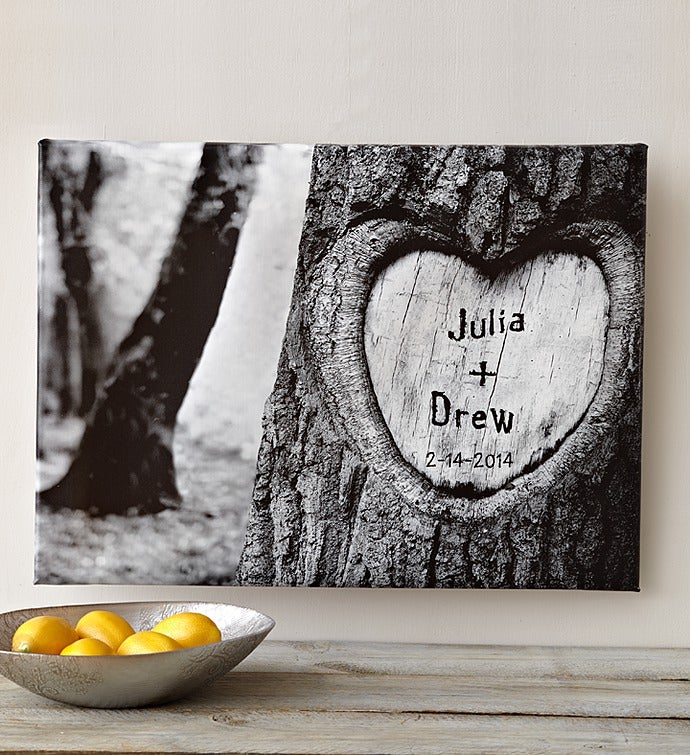 Personalized Tree of Love Canvas