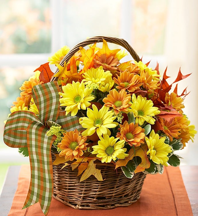Fall Daisy Basket