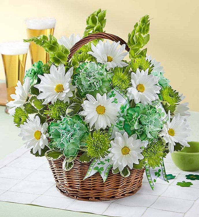 St. Patrick's Day Flower Basket