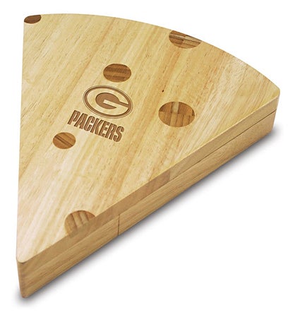 Green Bay Packers - Swiss Cheese Cutting Board & Tools Set
