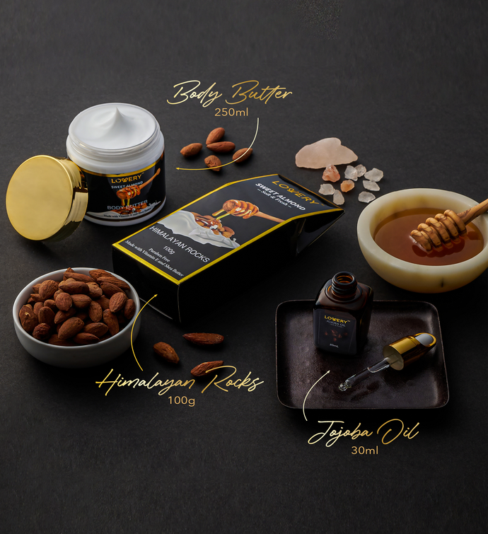 Bath & Body Gift Box   10 Pc Sweet Almond Beauty & Personal Care Set