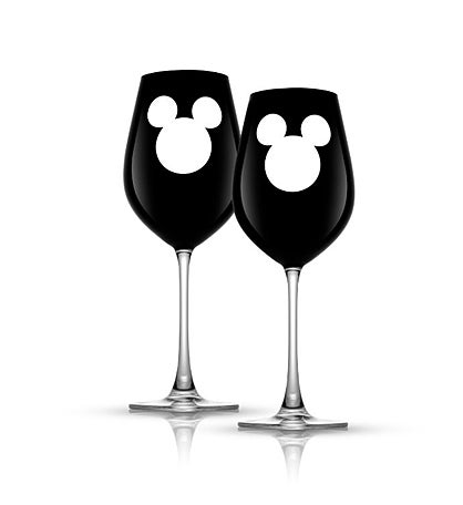 Mickey Mouse Crystal Glasses