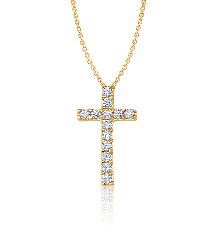 Pave Cross Necklace