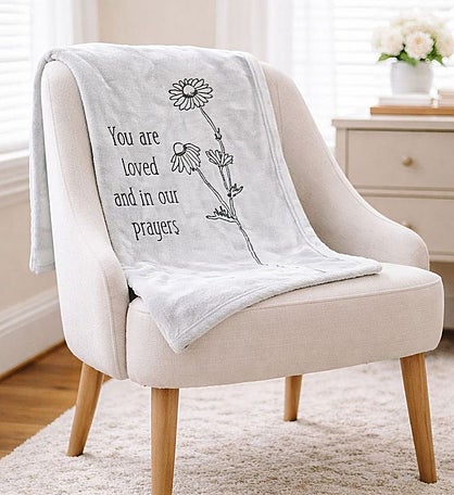 You Are Loved Memorial Comfort Blanket, Thoughtful Sympathy Gift