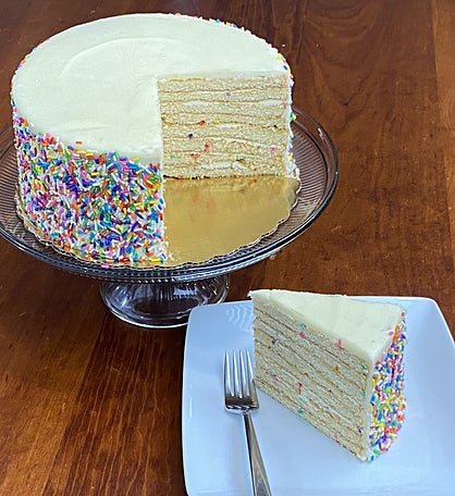 Vanilla Sprinkle Birthday Cake