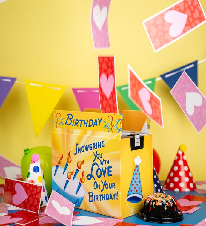 Birthday Cake Love Shower Surprise Gift
