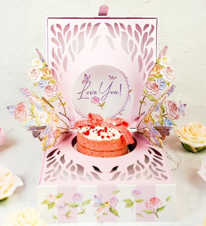 Love You Bloom Box with Cake