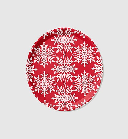 Jolly Snowflake Large Plates (10 Per Pack)