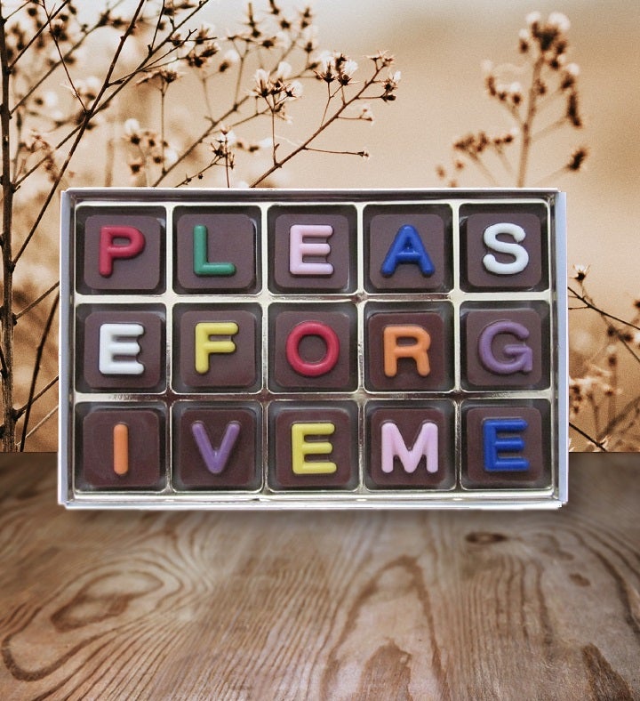Please Forgive Me Chocolate Message I'm Sorry Gift