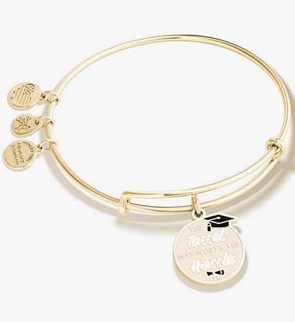 " 'the Tassel Was Worth The Hassle' Graduation Charm Bangle"