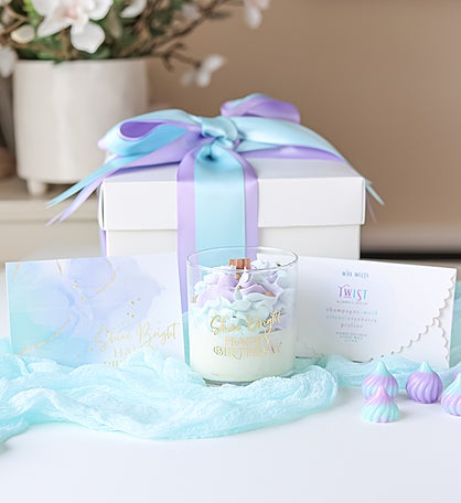 Shine Bright Happy Birthday Candle & Wax Melt Gift Set