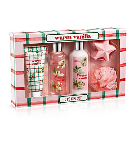 Warm Vanilla Fragrance 5-Piece Bath and Body Gift Box