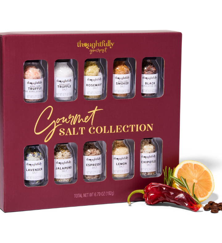 Gourmet Cooking Salt Sampler Gift Set, Set Of 10